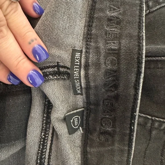 American Eagle Kick Boot Crop Jeans in vintage black - Picture 4 of 8